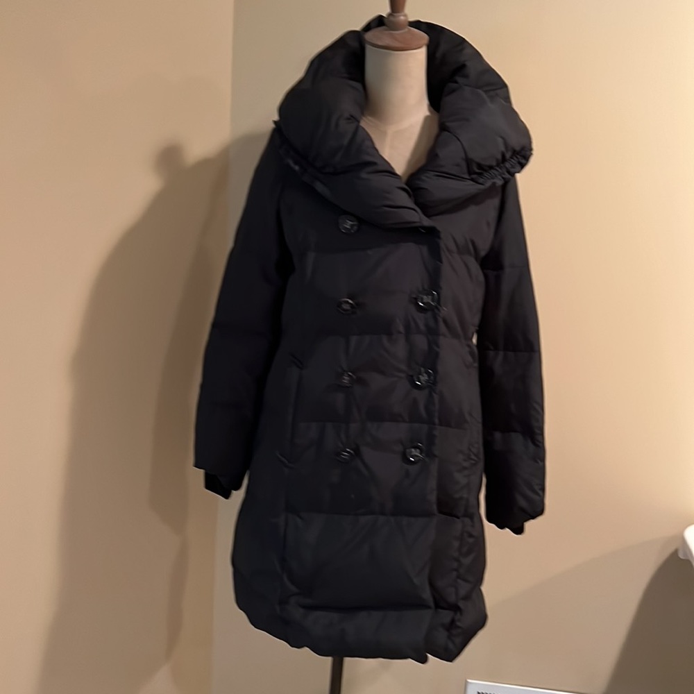 Hunter Black Puffer Ski Jacket with Hood - Picture 3 of 5
